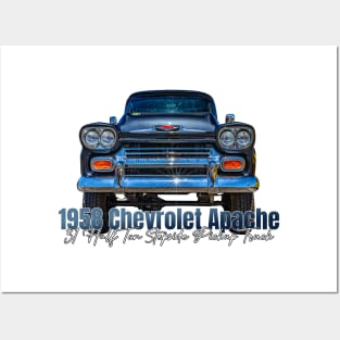 1958 Chevrolet Apache 31 Half Ton Stepside Pickup Truck Posters and Art